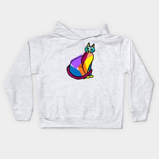 Hero Cat Kids Hoodie by Jan4insight TeeStore